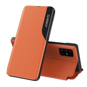 For Galaxy A51/M40S/A31/A51 5G Attraction Flip Holder Leather Phone Case(Orange) (OEM)