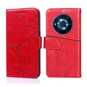 For Honor Magic3 Geometric Stitching Horizontal Flip Leather Phone Case(Red) (OEM)