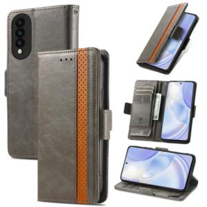 For Huawei nova 8 SE Youth CaseNeo Business Splicing Dual Magnetic Buckle Horizontal Flip PU Leather Case with Holder & Card Slots & Wallet(Grey) (OEM)