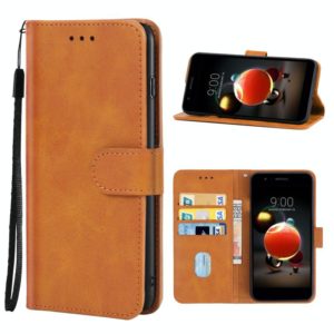 Leather Phone Case For LG K9(Brown) (OEM)
