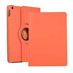 For Lenovo M10 Plus 3rd Litchi Texture 360 Degrees Rotation Leather Tablet Case with Holder(Orange) (OEM)