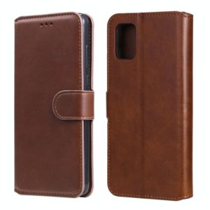 For Samsung Galaxy A31 Classic Calf Texture PU + TPU Horizontal Flip Leather Case, with Holder & Card Slots & Wallet(Brown) (OEM)