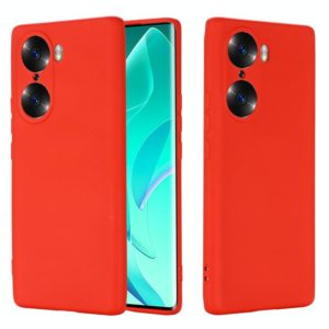 For Honor 60 Pure Color Liquid Silicone Phone Case(Red) (OEM)
