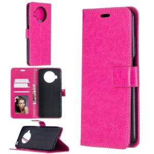 For Xiaomi Mi 10T Lite Crazy Horse Texture Horizontal Flip Leather Case with Holder & Card Slots & Wallet & Photo Frame(Rose Red) (OEM)