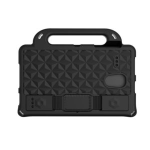 For Samsung Galaxy Tab A 8.0 T380/385/T387 Diamond Series EVA Anti-Fall Shockproof Sleeve Protective Shell Case with Holder & Strap(Black) (OEM)