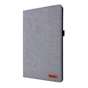 For Huawei Matepad Pro 10.8 Fabric + TPU Flat Protective case With Name Card Clip(Grey) (OEM)