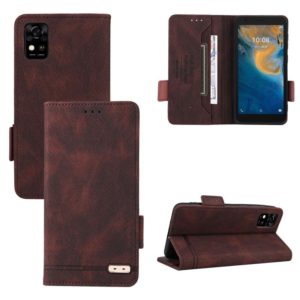 For ZTE Biade A31 Magnetic Clasp Flip Leather Phone Case(Brown) (OEM)