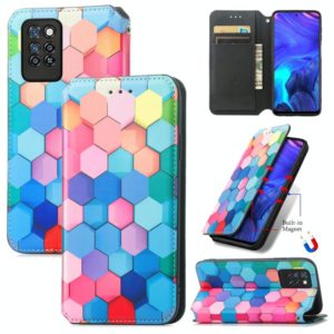 For Infinix Note 10 Pro Colorful Magnetic Horizontal Flip PU Leather Case with Holder & Card Slot & Wallet(Colorful Cube) (OEM)
