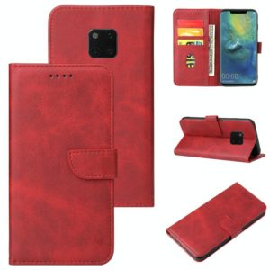 For Huawei Mate 20 Pro Calf Texture Buckle Horizontal Flip Leather Case with Holder & Card Slots & Wallet(Red) (OEM)