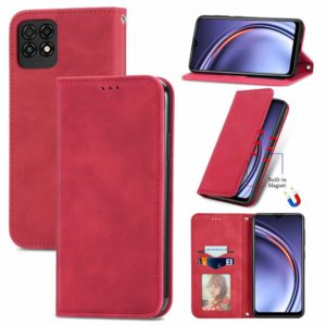 For Huawei Maimang 10 SE Retro Skin Feel Business Magnetic Horizontal Flip Leather Case with Holder & Card Slots & Wallet & Photo Frame(Red) (OEM)