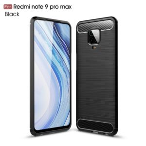 For Xiaomi Redmi Note 9 Pro Max / Note 9 Pro / Note 9S Brushed Texture Carbon Fiber TPU Case(Black) (OEM)
