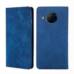 For Nokia X100 Skin Feel Magnetic Horizontal Flip Leather Phone Case(Blue) (OEM)