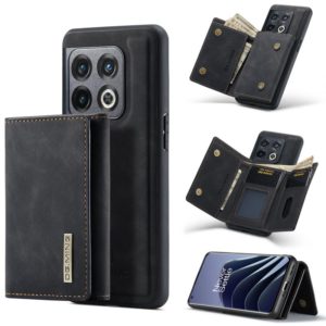 For OnePlus 10 Pro DG.MING M1 Series 3-Fold Multi Card Wallet + Magnetic Phone Case(Black) (DG.MING) (OEM)