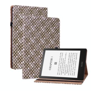 For Amazon Kindle Paperwhite 5 Color Weave Smart Leather Tablet Case(Brown) (OEM)
