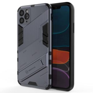 For iPhone 11 Pro Max Punk Armor 2 in 1 PC + TPU Shockproof Case with Invisible Holder (Grey) (OEM)