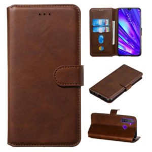For OPPO Realme 5 Pro / Realme Q Classic Calf Texture Horizontal Flip PU Leather Case, with Holder & Card Slots & Wallet(Brown) (OEM)
