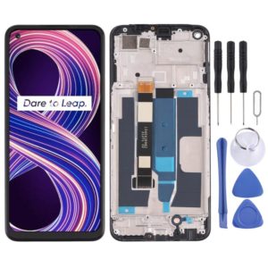 LCD Screen and Digitizer Full Assembly with Frame for OPPO Realme 8 5G(Black) (OEM)