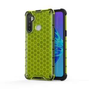 For OPPO Realme 5i Shockproof Honeycomb PC + TPU Case(Green) (OEM)