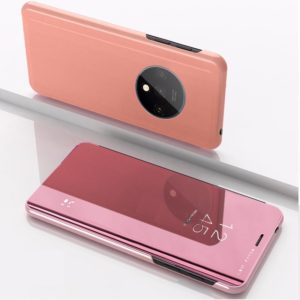 For Xiaomi Redmi K30 Pro Plated Mirror Horizontal Flip Leather Case with Holder(Rose Gold) (OEM)