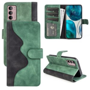 For Motorola Moto G42 Stitching Horizontal Flip Leather Phone Case(Green) (OEM)