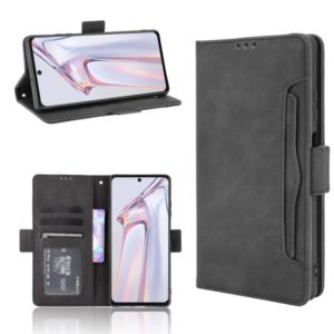 For Blackview A100 Skin Feel Calf Pattern Horizontal Flip Leather Case with Holder & Card Slots & Photo Frame(Black) (OEM)