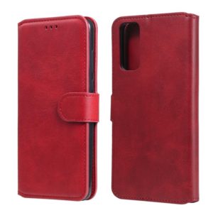For vivo Y20 / Y20i Classic Calf Texture PU + TPU Horizontal Flip Leather Case, with Holder & Card Slots & Wallet(Red) (OEM)
