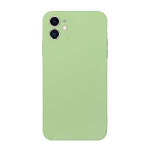 For iPhone 11 Straight Edge Solid Color TPU Shockproof Case (Matcha Green) (OEM)