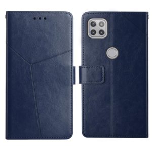 For Motorola Moto G 5G Y Stitching Horizontal Flip Leather Phone Case with Holder & Card Slots & Wallet & Photo Frame(Blue) (OEM)