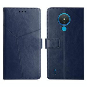 For Nokia 1.4 Y Stitching Horizontal Flip Leather Phone Case(Blue) (OEM)