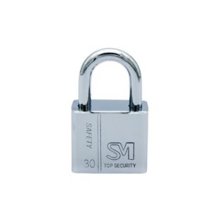 4 PCS Square Blade Imitation Stainless Steel Padlock, Specification: Short 30mm Not Open (OEM)