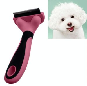 Pet Comb Stainless Steel Double-Sided Open Knot Clean Beauty Hair Removal Comb, Size:Large(Red) (OEM)