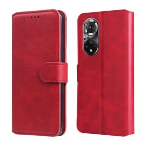 For Honor 50 Pro / Huawei nova 9 Pro Classic Calf Texture Flip Leather Case(Red) (OEM)