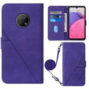 For Nokia G300 Crossbody 3D Embossed Flip Leather Phone Case(Purple) (OEM)