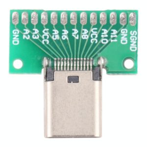 Double-sided Positive and Negative Type C Female Test Board USB 3.1 with PCB 24pin Welded (OEM)