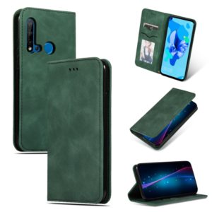 Retro Skin Feel Business Magnetic Horizontal Flip Leather Case for Huawei P20 Lite 2019 / Nova 5i(Army Green) (OEM)