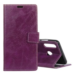 Retro Crazy Horse Texture Horizontal Flip Leather Case for Huawei P30 Lite, with Wallet & Holder & Card Slots & Photo Frame (Purple) (OEM)