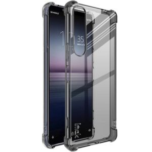 For Sony Xperia 1 IV imak All-inclusive Shockproof Airbag TPU Case with Screen Protector(Transparent Black) (imak) (OEM)