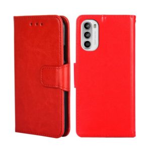 For Motorola Moto G52 4G/G82 5G Crystal Texture Leather Phone Case(Red) (OEM)