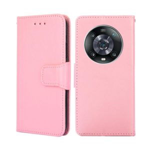 For Honor Magic4 Pro Crystal Texture Leather Phone Case(Pink) (OEM)
