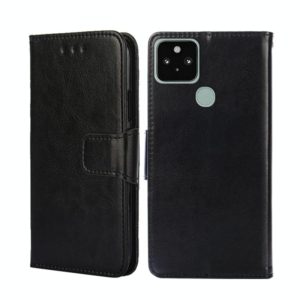 For Google Pixel 5 Crystal Texture Leather Phone Case(Black) (OEM)
