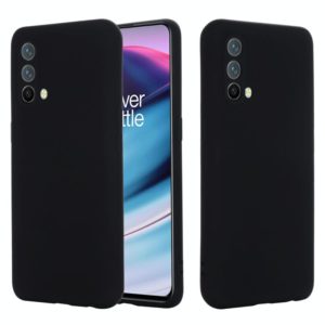 Pure Color Liquid Silicone Shockproof Full Coverage Case For OnePlus Nord CE 5G(Black) (OEM)