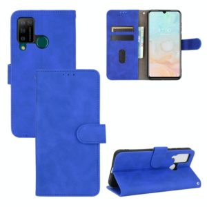 For DOOGEE N20 Pro Solid Color Skin Feel Magnetic Buckle Horizontal Flip Calf Texture PU Leather Case with Holder & Card Slots & Wallet(Blue) (OEM)