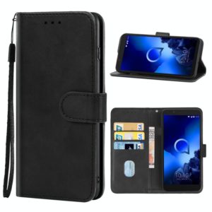 Leather Phone Case For Alcatel 1C(Black) (OEM)