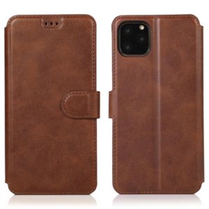 For iPhone 12 mini Calf Texture Magnetic Buckle Horizontal Flip Leather Case with Holder & Card Slots & Wallet & Photo Frame(Brown) (OEM)