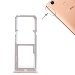 For OPPO A79 2 x SIM Card Tray + Micro SD Card Tray (Gold) (OEM)