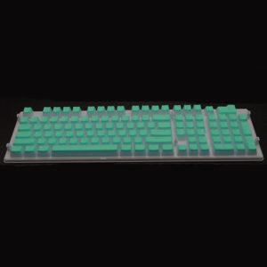 Pudding Double-layer Two-color 108-key Mechanical Translucent Keycap(Cyan) (OEM)