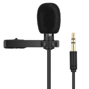 Yanmai R955 Clip-on Lapel Mic Lavalier Omni-directional Double Condenser Microphone, For Live Broadcast, Show, KTV, etc (OEM)