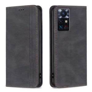 For Infinix Zero X Neo Magnetic RFID Blocking Anti-Theft Leather Phone Case(Black) (OEM)