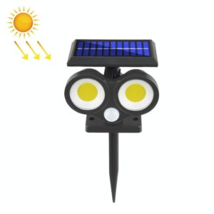 TG-TY092 Solar Double Head Sensing Wall Light Courtyard Lawn Light Outdoor Lighting Landscape Lamp, Spec: 56 COB (OEM)