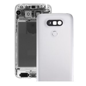Metal Back Cover with Back Camera Lens & Fingerprint Button for LG G5(Silver) (OEM)